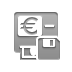 Euro, Atm, Diskette DarkGray icon
