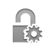 open, Gear, Lock Gray icon