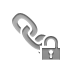 Lock, Link, open Gray icon