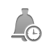 Clock, bell Gray icon