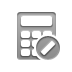 cancel, calculator Gray icon