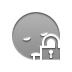 open, smiley, Lock, Sleeping DarkGray icon