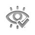 red, Eye, checkmark Gray icon