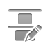 vertical, pencil, Top, distribute Gray icon