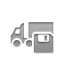 Semi, Trailer, Diskette, truck DarkGray icon