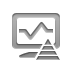 monitor, network, pyramid Gray icon