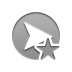star, arrowhead, right DarkGray icon