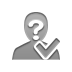 checkmark, anonymous Gray icon