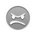 Angry, smiley DarkGray icon
