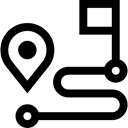 Finish, Map Point, start, pin, signs, Route, placeholder, map pointer, Map Location, Gps, position Black icon