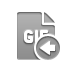 Gif, File, Left, Format DarkGray icon