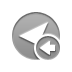 Left, arrowhead DarkGray icon