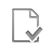 checkmark, document Gray icon