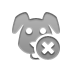 Close, dog DarkGray icon