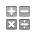 button, calculator DarkGray icon