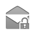 open, envelope, Lock Gray icon
