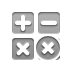 button, Close, calculator DarkGray icon