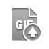 File, Gif, Format, Up, gif up DarkGray icon