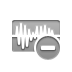 Audio, delete, wave DarkGray icon
