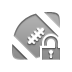 Ball, Football, Lock, open Gray icon