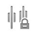distribute, horizontal, Center, Lock Gray icon
