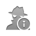 Info, Spyware Gray icon