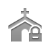 church, Lock Gray icon