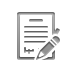 contract, pencil Gray icon