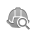 zoom, hat, Hard Gray icon