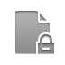 document, Lock DarkGray icon