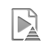 pyramid, playlist Gray icon