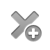 cross, Add DarkGray icon
