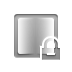 Gradient, Lock, reflected Gray icon