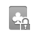 Game, Lock, Club, card, open DarkGray icon