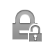 open, Lock DarkGray icon