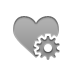 Gear, Heart DarkGray icon