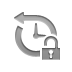 Lock, backup, open Gray icon