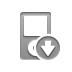 Down, ipod Gray icon