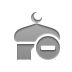 delete, Mosque Gray icon