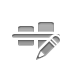 pencil, horizontal, Align, Center Gray icon