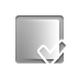 Gradient, linear, checkmark Gray icon