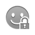 smiley, open, Lock Icon