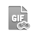 Binoculars, File, Gif, Format Gray icon