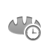 Clock, Bread Gray icon