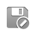 Diskette, cancel DarkGray icon