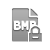 Bmp, Format, File, Lock Gray icon