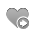 right, Heart DarkGray icon
