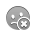 smiley, Close, Confused DarkGray icon