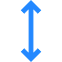 Arrows, Multimedia Option, Resize, double arrow, vertical, Orientation, Direction Black icon