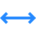 double arrow, Orientation, Direction, horizontal, Arrows, Resize, Multimedia Option Black icon